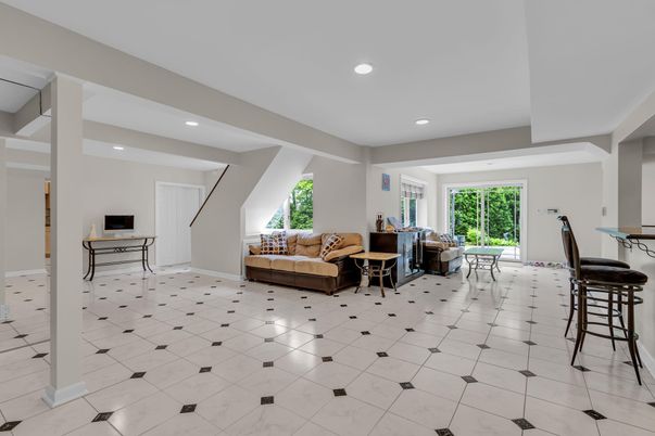 Interior, Living room, Marble, Recessed Lighting