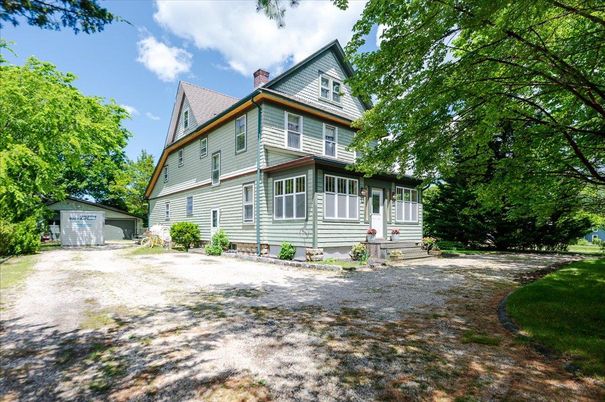 Backyard, Detached Garage, Exterior, Facade, Queen Anne Victorian