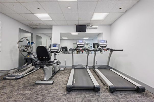 Fitness Equipment, Interior, Recessed Lighting