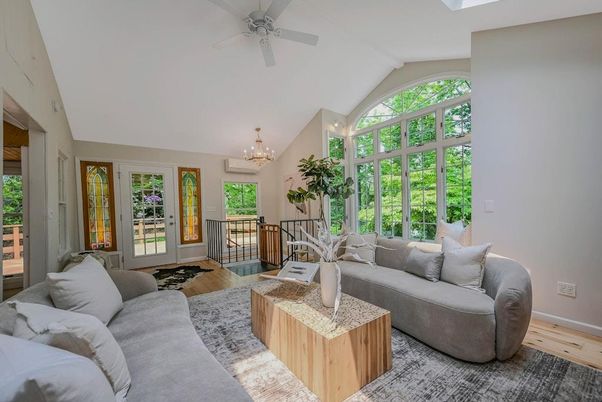 Chandelier, Interior, Living room, Wood Texture Flooring
