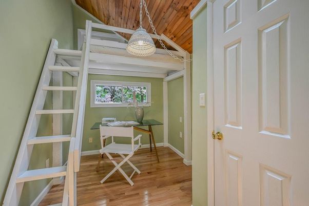 Home Office, Interior, Wooden Ceilings, Wood Texture Flooring