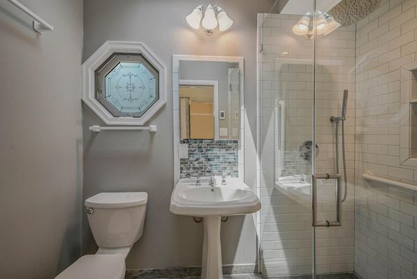 Bathroom, Glass Shower, Interior