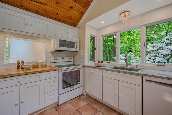 Interior, Kitchen, Recessed Lighting, Wooden Ceilings