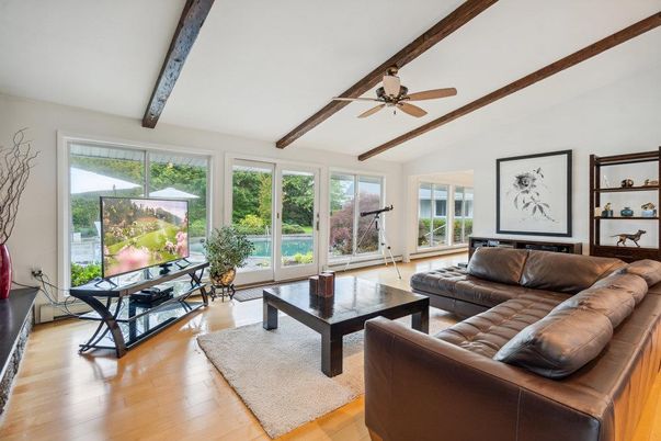 Interior, Living room, Wooden Beams, Wood Texture Flooring