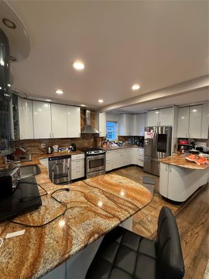 Interior, Kitchen, Recessed Lighting, Stainless Steel Appliances