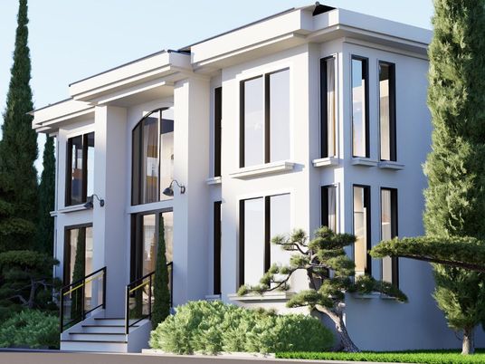 Exterior, Facade, Modern