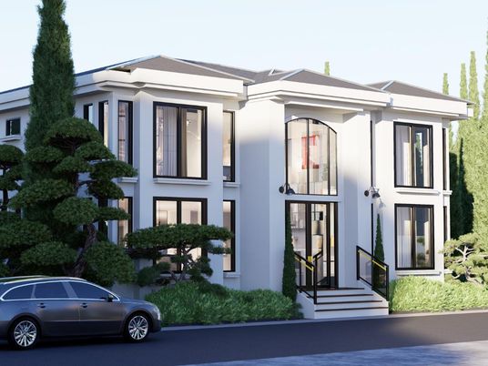 Exterior, Facade, Modern
