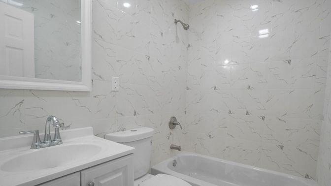 Bathroom, Interior, Marble Walls