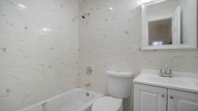 Bathroom, Interior, Marble Walls