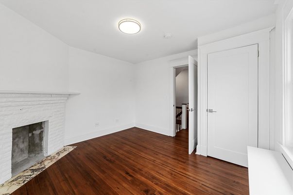 Empty room, Fireplace, Interior, Wood Texture Flooring