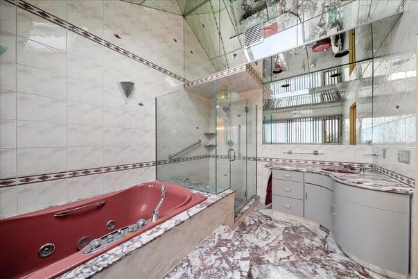 Bathroom, Glass Shower, Interior, Marble