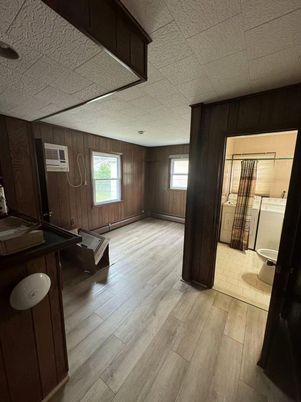 Bathroom, Interior, Wood Texture Flooring, Wooden Walls