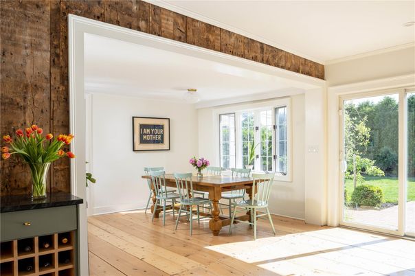 Dining room, Interior, Wood Texture Flooring
