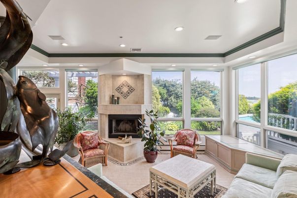 Fireplace, Interior, Living room, Recessed Lighting
