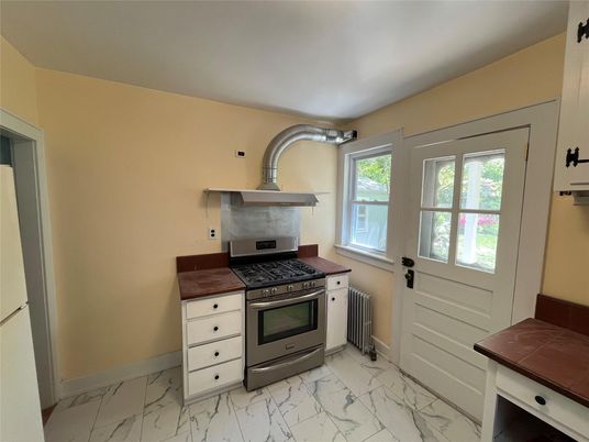Interior, Kitchen, Marble, Stainless Steel Appliances