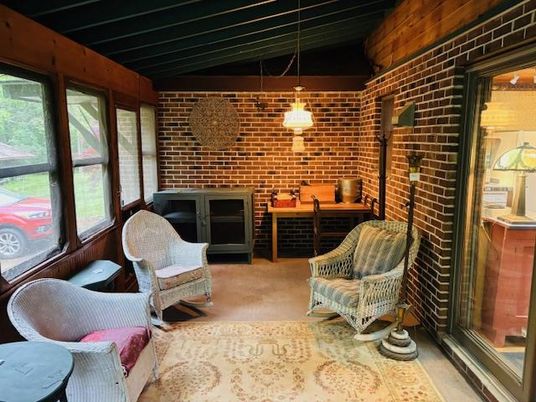 Interior, Pendant Lights, Stone Walls