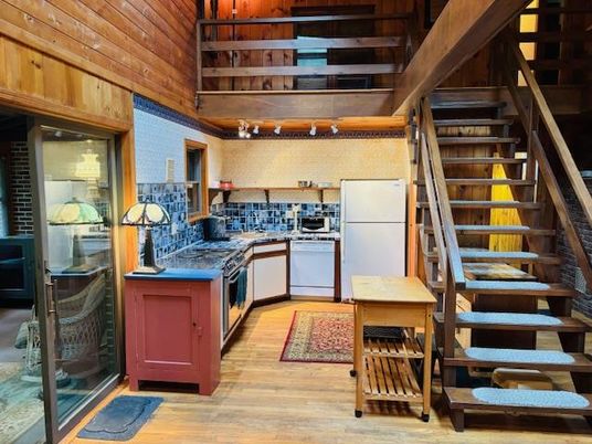 Interior, Kitchen, Wooden Beams, Wooden Ceilings, Wood Texture Flooring, Wooden Walls