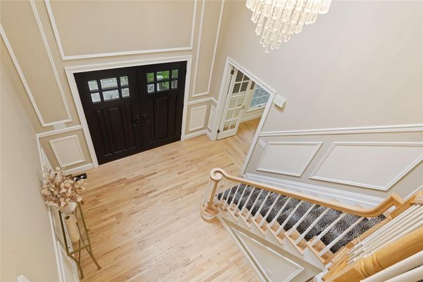 Chandelier, Interior, Wood Texture Flooring