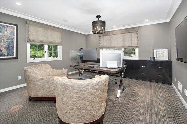 Home Office, Interior, Recessed Lighting