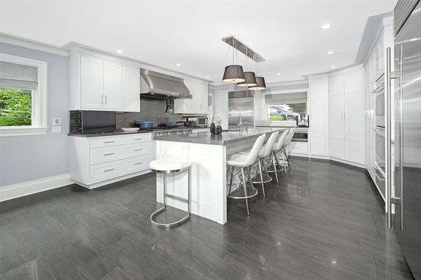 Interior, Kitchen, Pendant Lights, Recessed Lighting, Stainless Steel Appliances