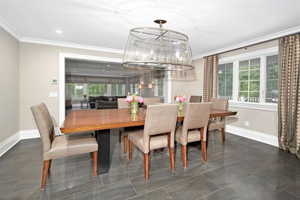 Dining room, Interior, Recessed Lighting
