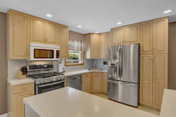 Interior, Kitchen, Recessed Lighting, Stainless Steel Appliances