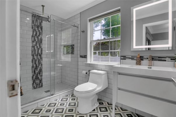 Bathroom, Glass Shower, Interior