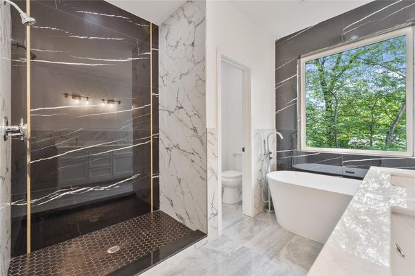 Bathroom, Free Standing Baths, Interior, Marble, Marble Walls