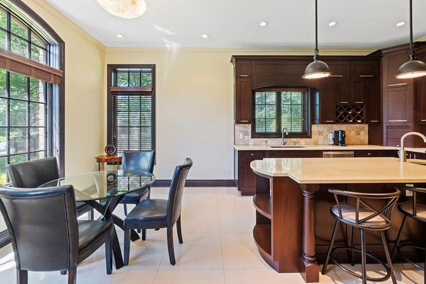 Dining room, Interior, Kitchen, Pendant Lights, Recessed Lighting