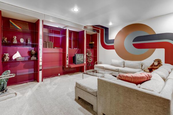 Interior, Living room, Recessed Lighting