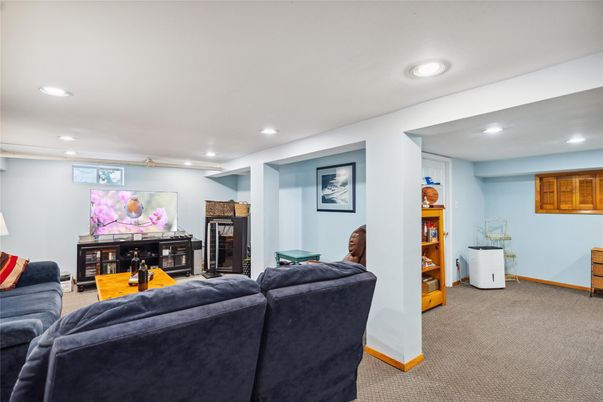 Interior, Living room, Recessed Lighting