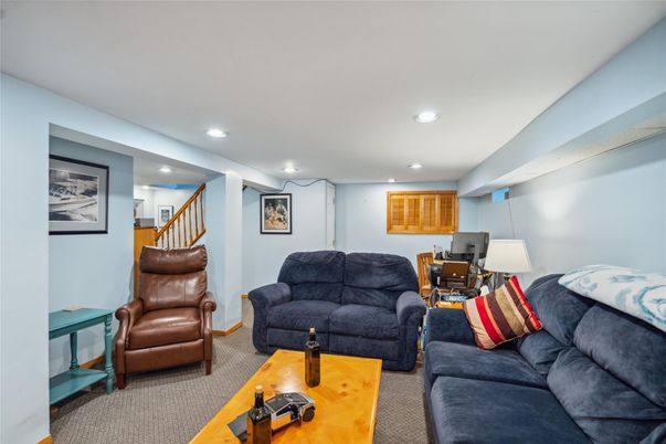 Interior, Living room, Recessed Lighting