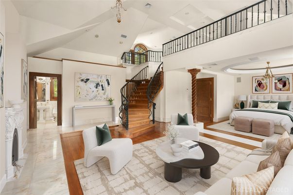 Bedroom, Chandelier, Interior, Recessed Lighting