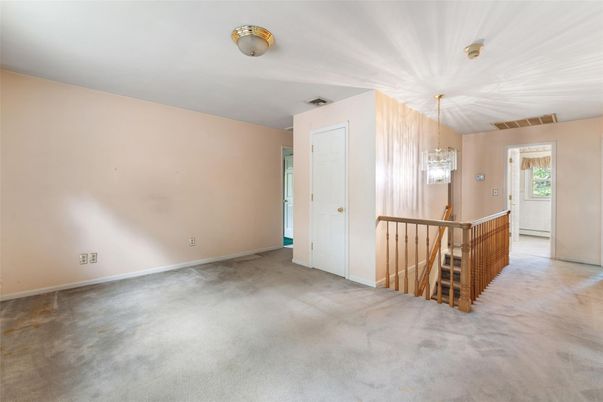 Chandelier, Empty room, Interior