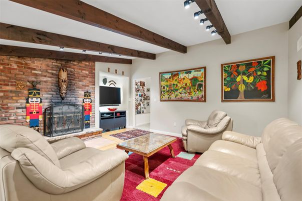 Fireplace, Interior, Living room, Stone Walls, Wooden Beams