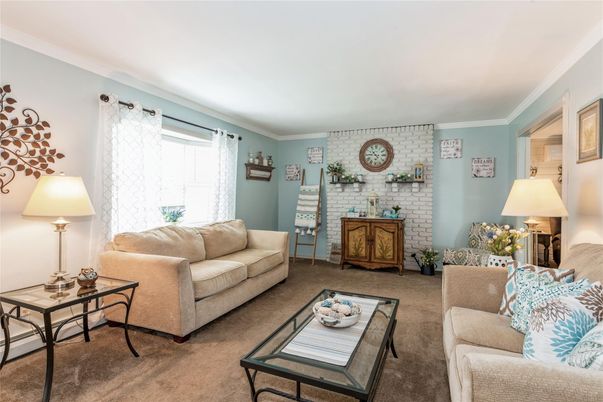 Interior, Living room, Stone Walls