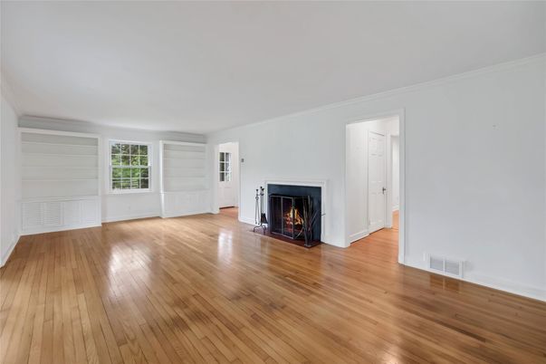 Empty room, Fireplace, Interior, Wood Texture Flooring