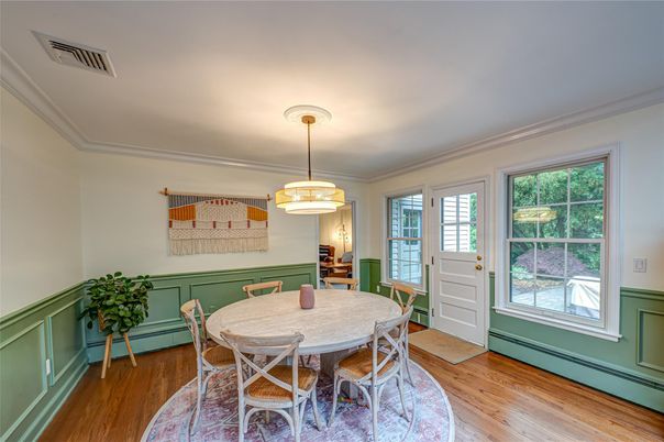 Dining room, Interior, Wood Texture Flooring
