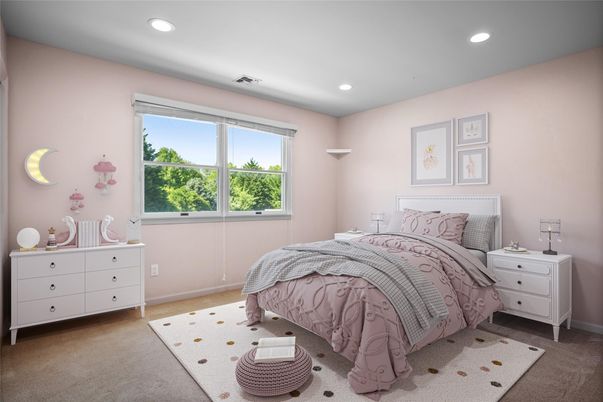 Bedroom, Interior, Recessed Lighting