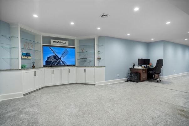 Home Office, Interior, Recessed Lighting