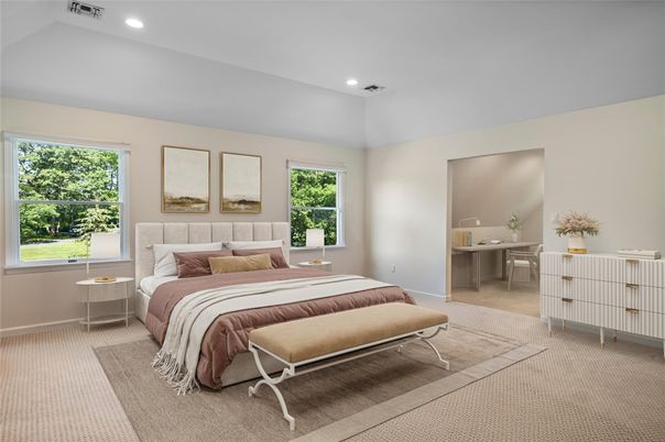 Bedroom, Interior, Recessed Lighting
