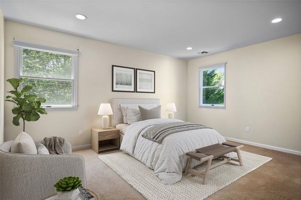 Bedroom, Interior, Recessed Lighting