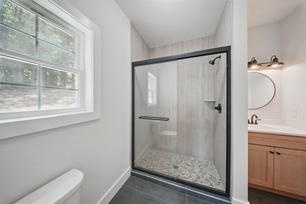 Bathroom, Glass Shower, Interior