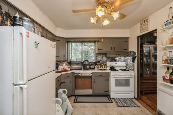 Interior, Kitchen, Wood Texture Flooring