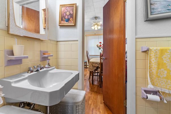 Bathroom, Interior, Wood Texture Flooring
