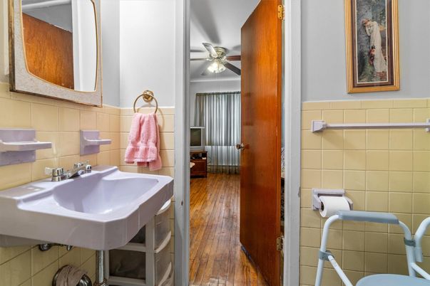Bathroom, Interior, Wood Texture Flooring