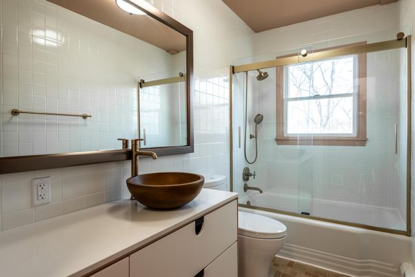 Bathroom, Glass Shower, Interior