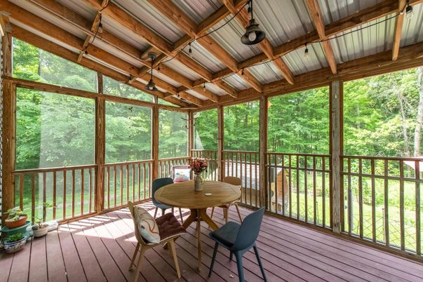 Interior, Sun Room, Wooden Beams, Wood Texture Flooring