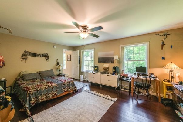 Bedroom, Home Office, Interior, Wood Texture Flooring