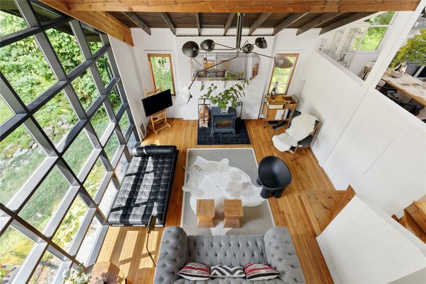 Fireplace, Interior, Living room, Wooden Beams, Wooden Ceilings, Wood Texture Flooring